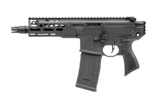 Modular short stroke gas pistol 300 Blackout pistol with M-LOK handguard, black.